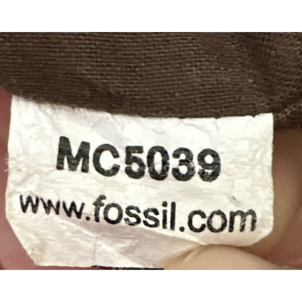 Vintage Fossil Brown Tan Bomber Corduroy Quilted Full Zip/Button Snap Jacket M - Picture 8 of 12